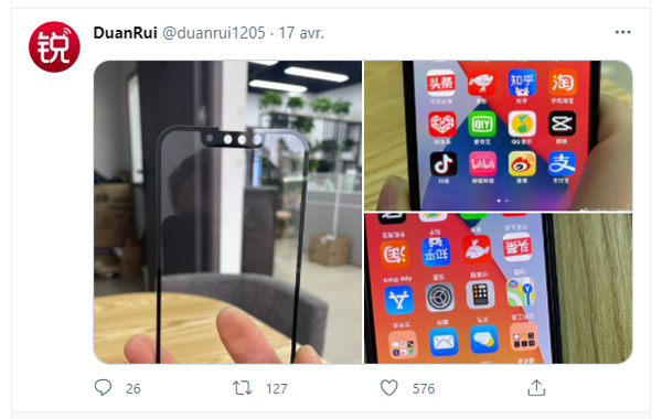 L'encoche de l'iPhone 13