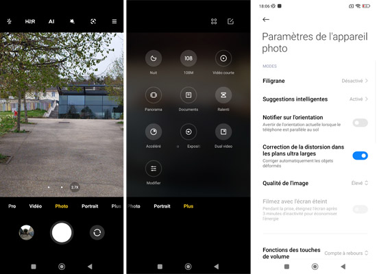 Paramètres caméra du Xiaomi POCO X4 Pro