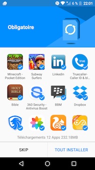 Alcatel Idol 4S interface