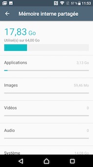 Sony Xperia XZ Premium interface