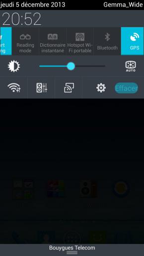 ASUS Nouveau Padfone : interface Android