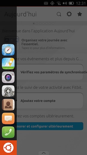 bq Aquaris E4.5 Ubuntu Edition interface