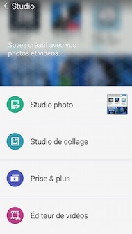 Galaxy A5 interface