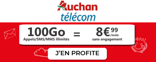 forfait auchan telecom 100Go