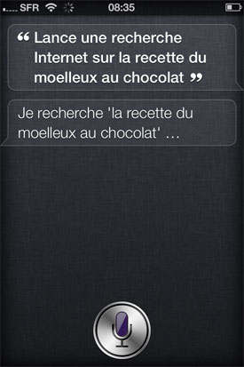 test siri iphone 4S Apple assistant vocal reconnaissance vocale intelligence artificielle
