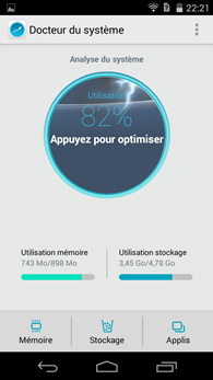 Acer Liquid Jade Z : Docteur du sytème