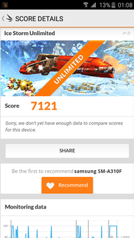 Samsung Galaxy A3 (2016) : 3Dmark