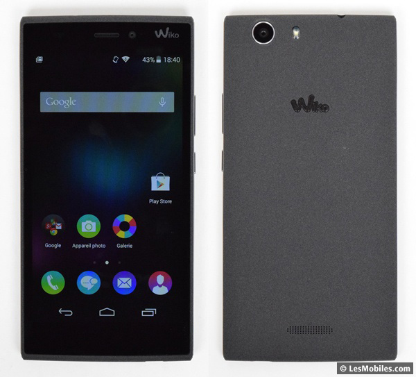 Wiko RIDGE 4G : avant / arrière