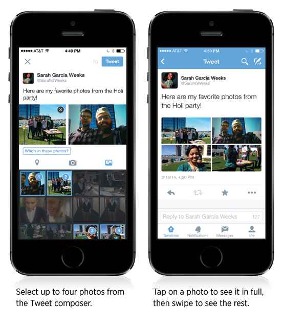 Twitter upload de plusieurs photos