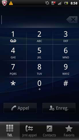 test sony ericsson xperia Kyno android 2.3 Gingerbread 8 mégapixels écran Bravia Mobile Engine