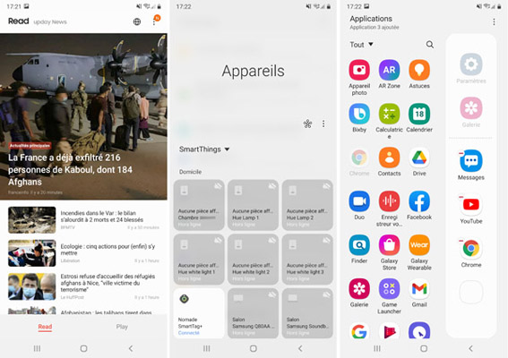 Applications du Samsung Galaxy Note 20 Ultra